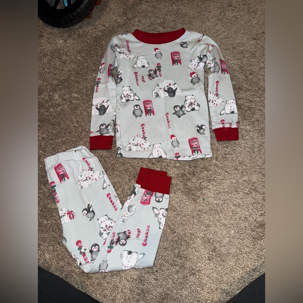 Adorable Holiday Print Kids Pajama Set